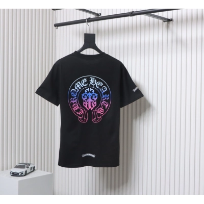 Chrome Hearts White Colorful Sanskrit Sword T-shirt Black 02
