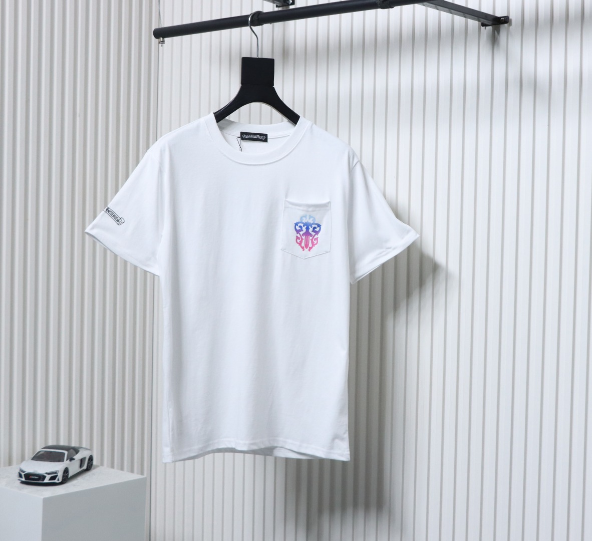 Chrome Hearts White Colorful Sanskrit Sword T-shirt White