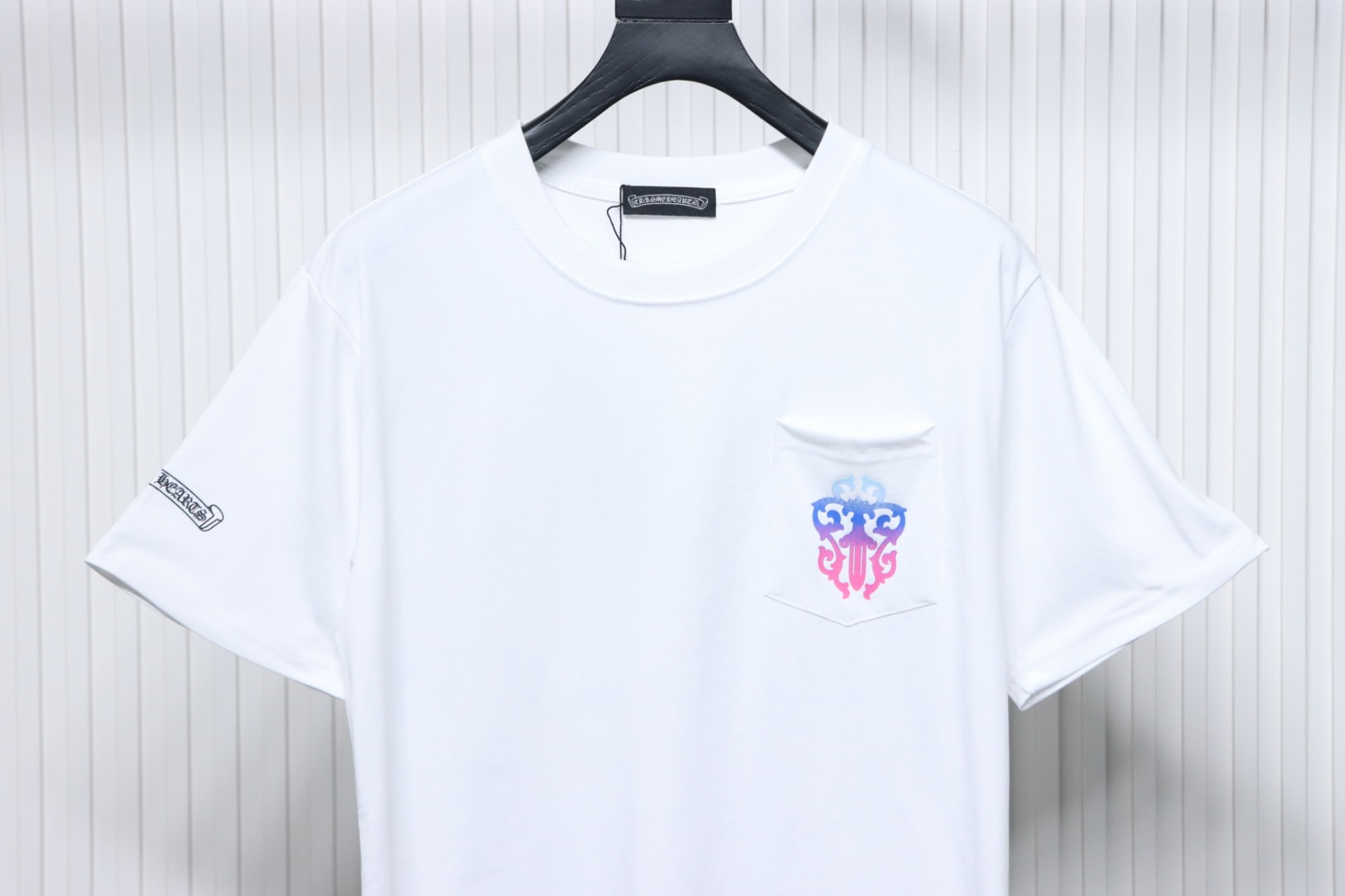 Chrome Hearts White Colorful Sanskrit Sword T-shirt White