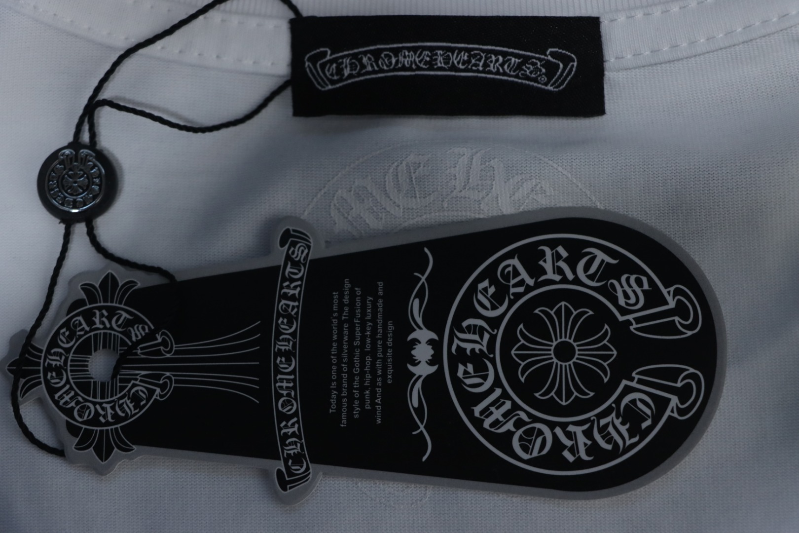 Chrome Hearts White Colorful Sanskrit Sword T-shirt White