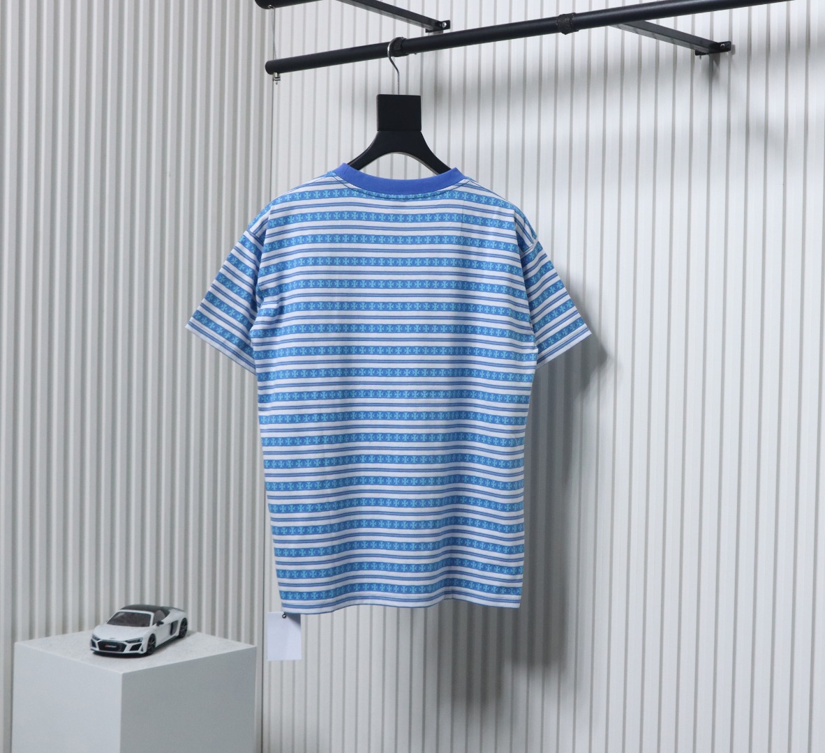 Chrome Hearts 24ss Full Print Cross Dye T-shirt Blue