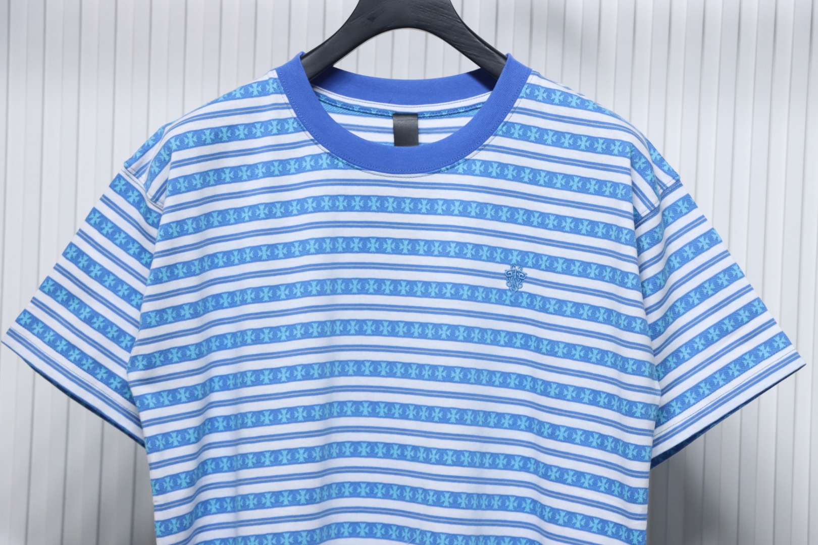 Chrome Hearts 24ss Full Print Cross Dye T-shirt Blue