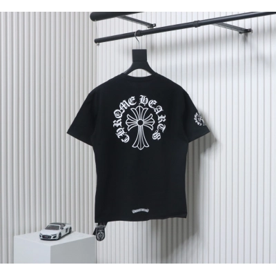 Chrome Heart Neckline Sanskrit T-shirt Black 02