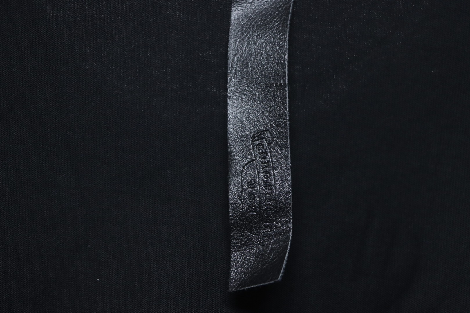 Chrome Heart Neckline Sanskrit T-shirt Black