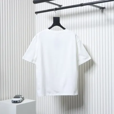 Balenciaga 25SS Collar lettering T-shirt White 02