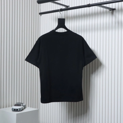 Balenciaga 24ss Double B No Pass Stamp T-shirt Black 02