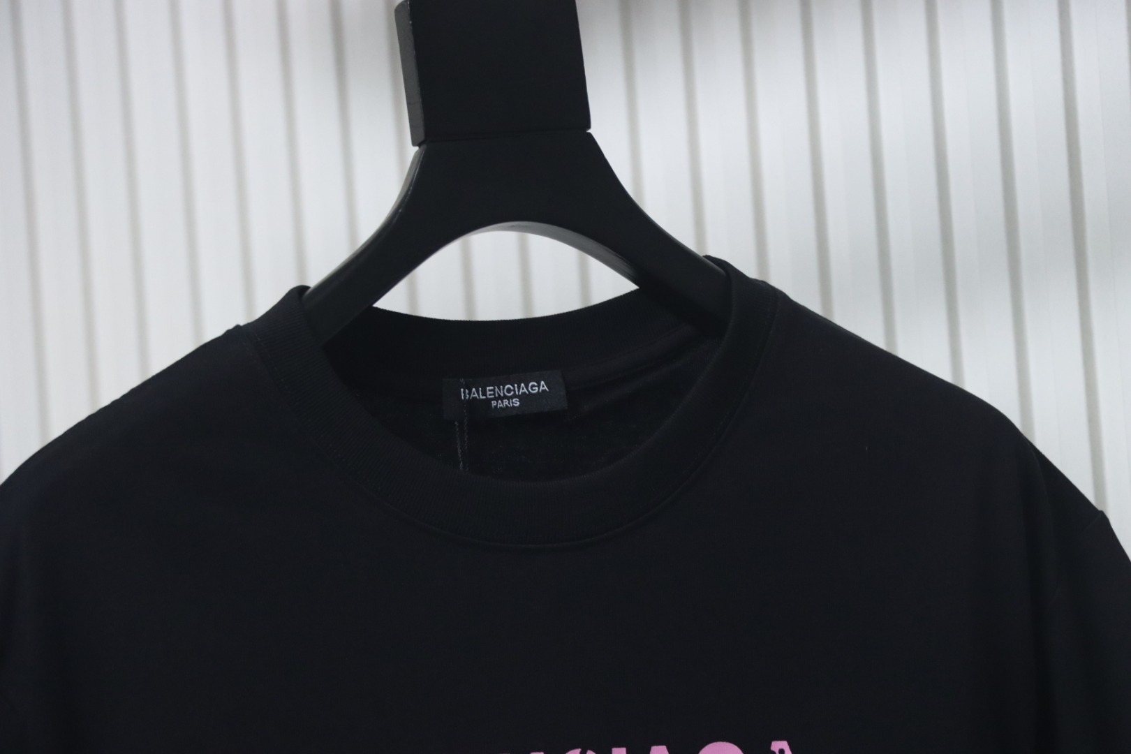 Balenciaga 24ss Double B No Pass Stamp T-shirt Black