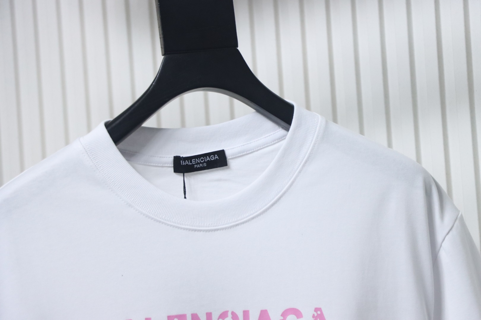 Balenciaga 24ss Double B No Pass Stamp T-shirt White