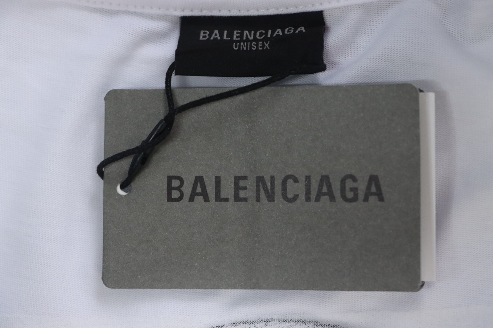 Balenciaga 24ss Double B No Pass Stamp T-shirt White