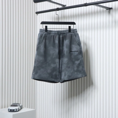 Balenciaga 24ss Embroidered Cola Shorts Grey 01