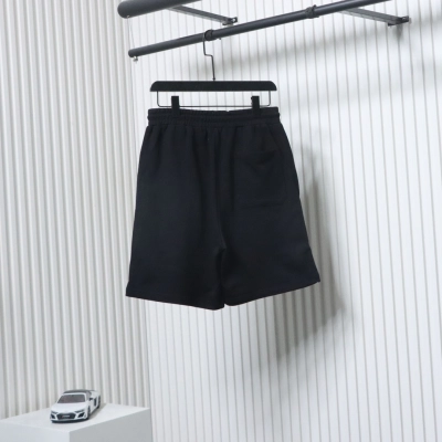 Balenciaga 24ss Gothic Lettering Print Shorts Black 02