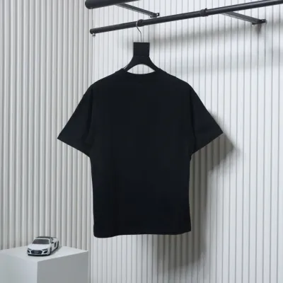 Balenciaga 24ss Sanskrit Alphabet 3D Print T-shirt Black 02