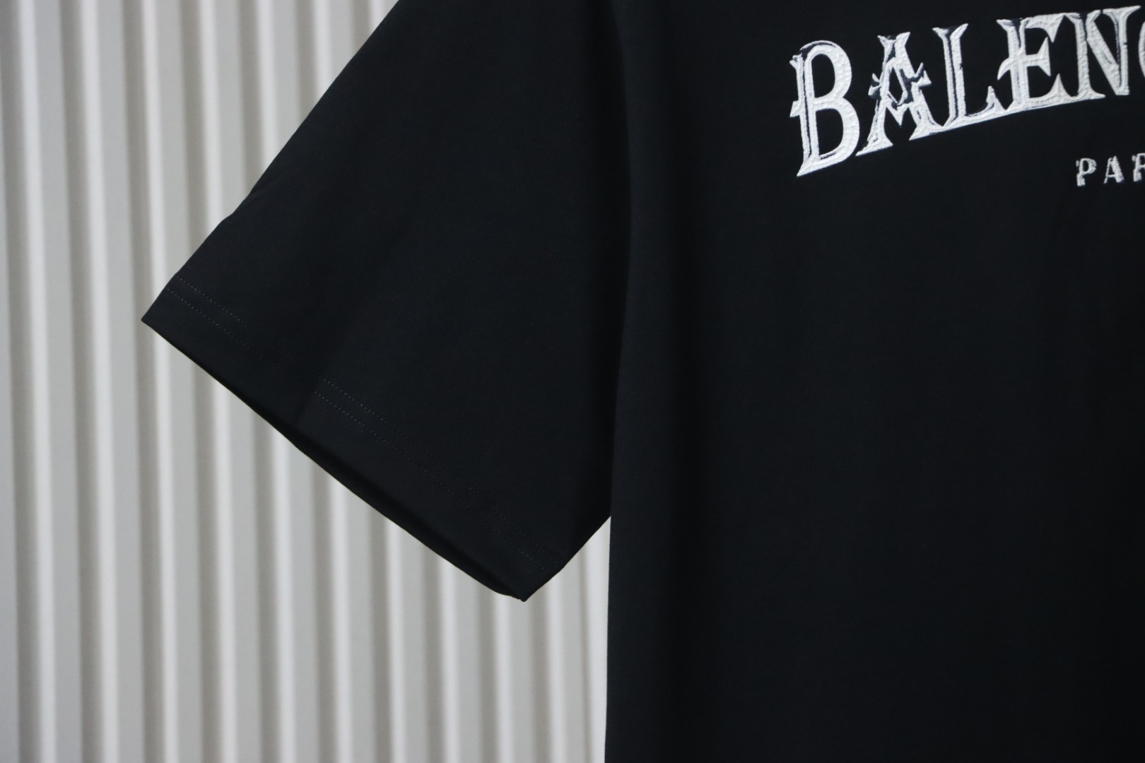 Balenciaga 24ss Sanskrit Alphabet 3D Print T-shirt Black