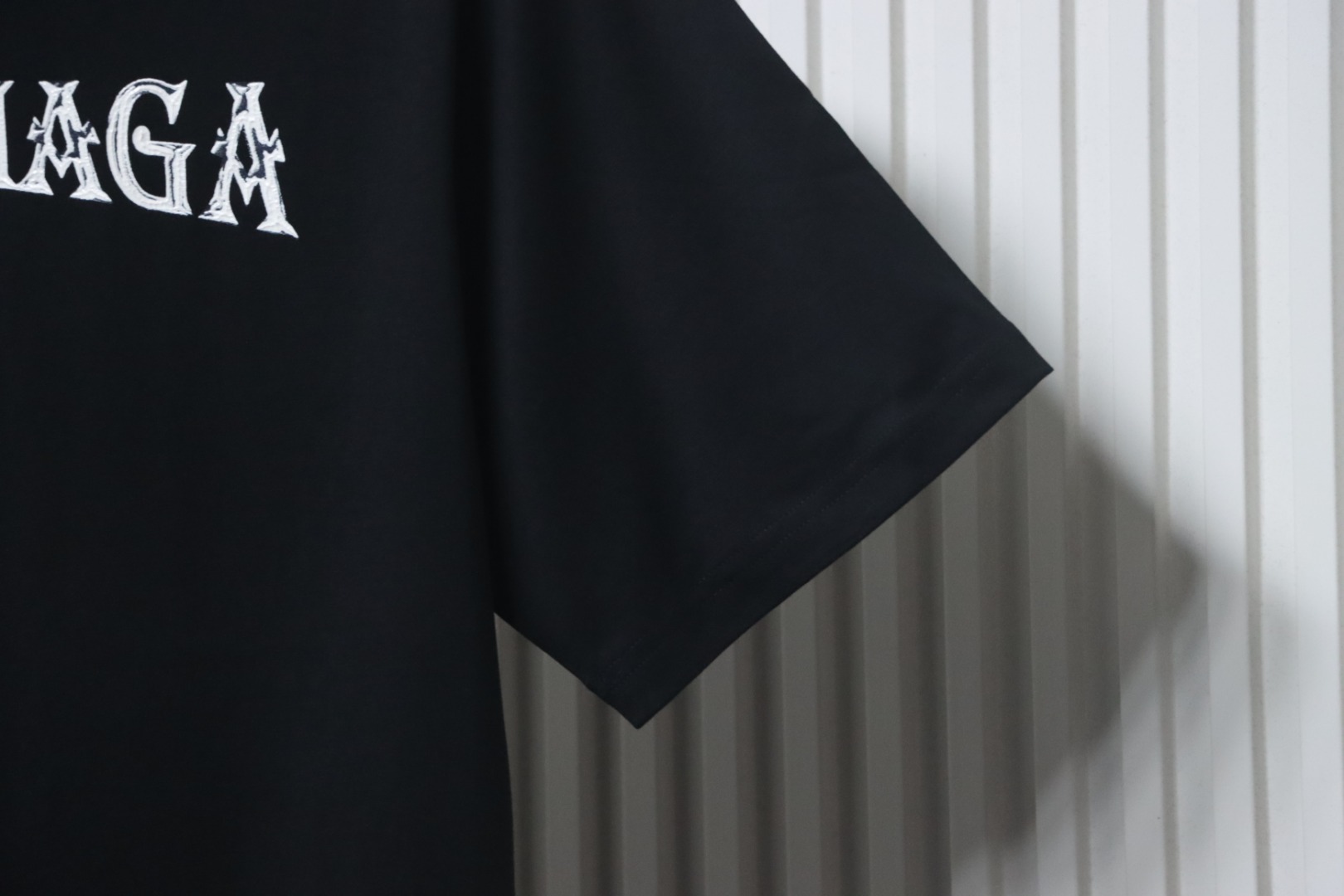 Balenciaga 24ss Sanskrit Alphabet 3D Print T-shirt Black