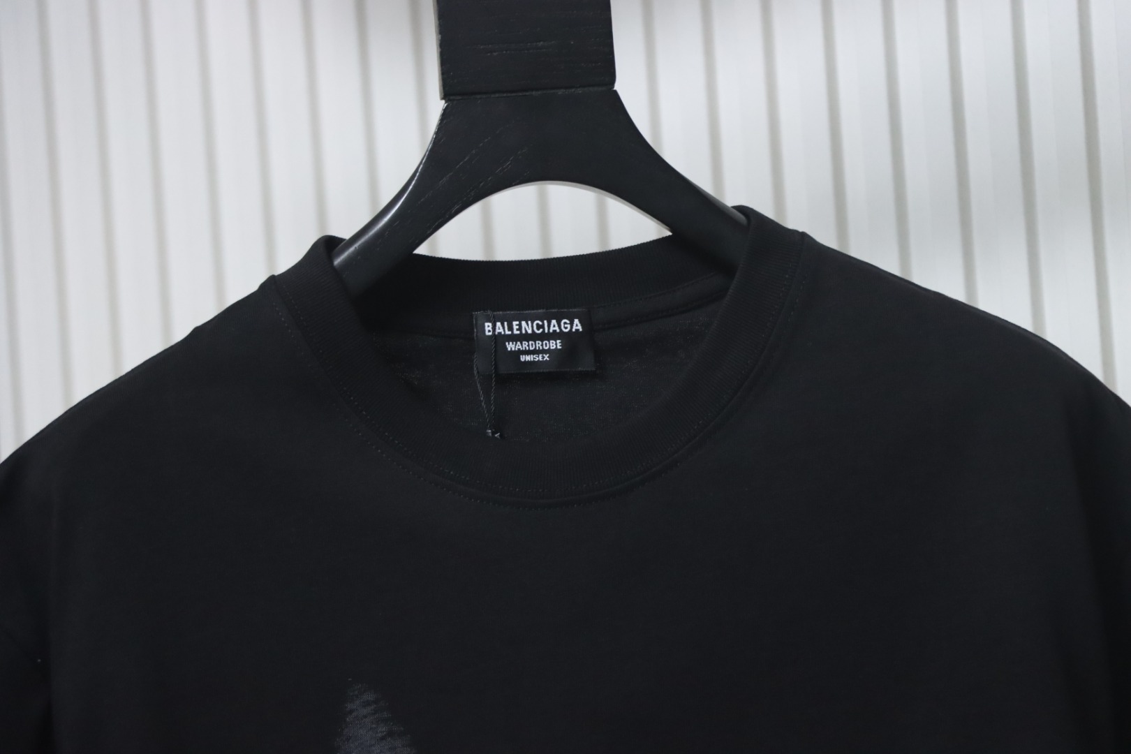 Balenciaga 24ss Valentine's Day Collection Heart Print T-shirt Black