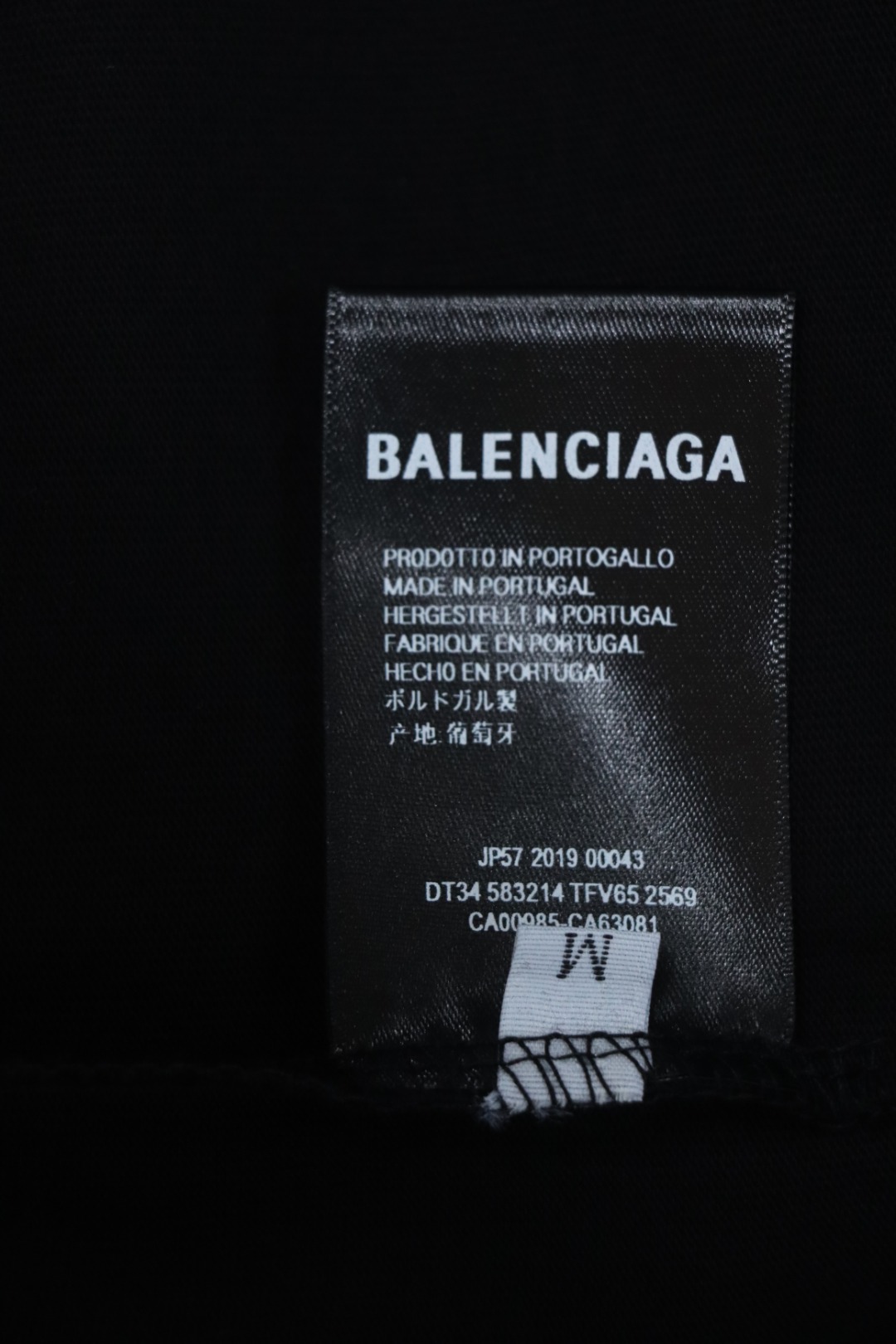 Balenciaga 24ss Valentine's Day Collection Heart Print T-shirt Black