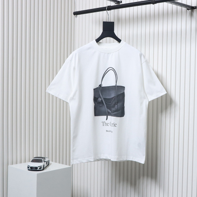 Balenciaga 25ss Bag Print T-Shirt White 01