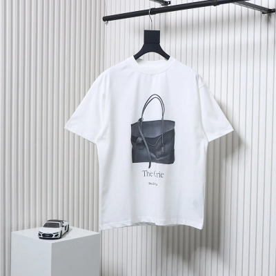 Balenciaga 25ss Bag Print T-Shirt White 01