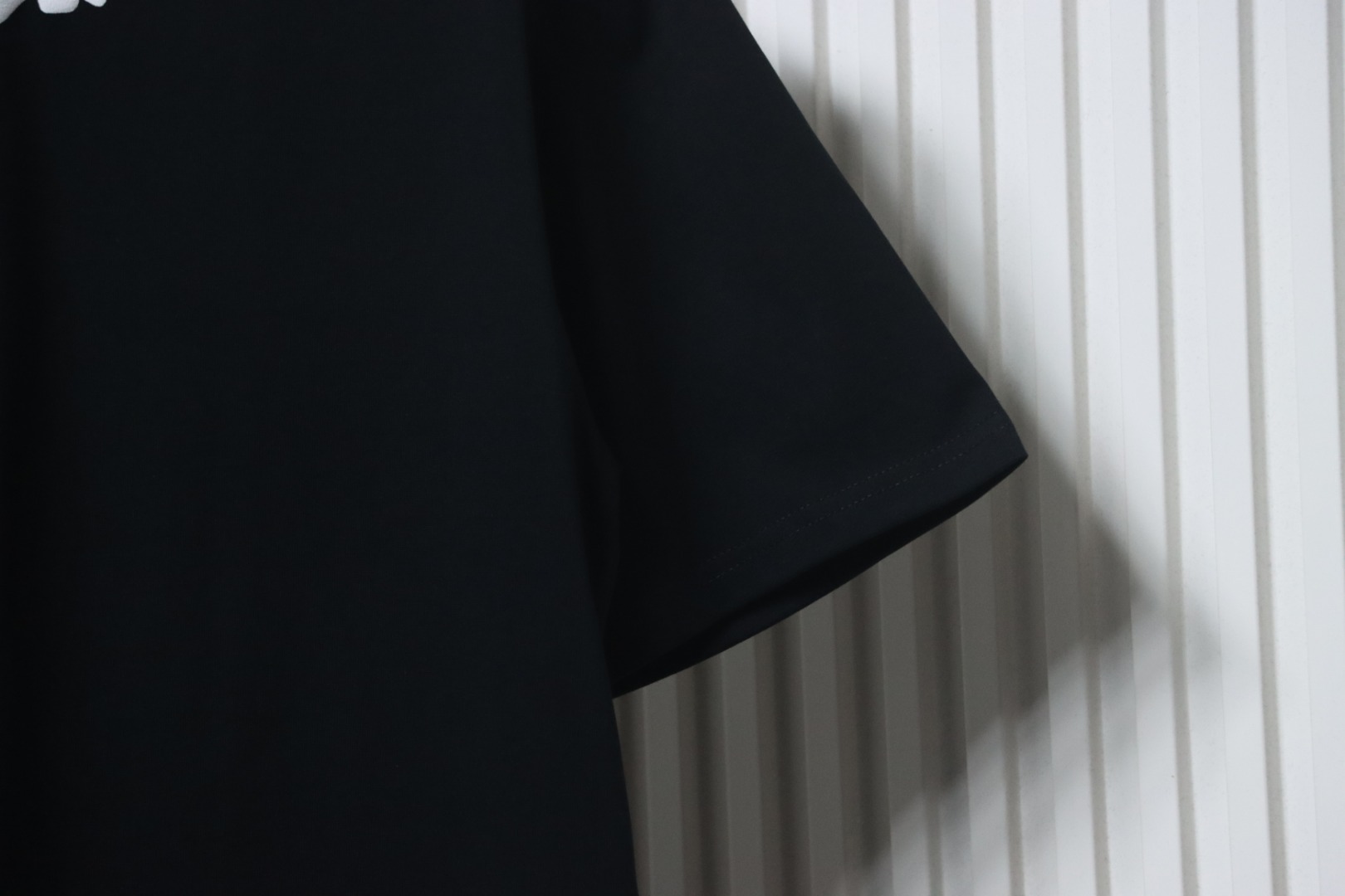 Balenciaga 25SS Collar lettering T-shirt Black