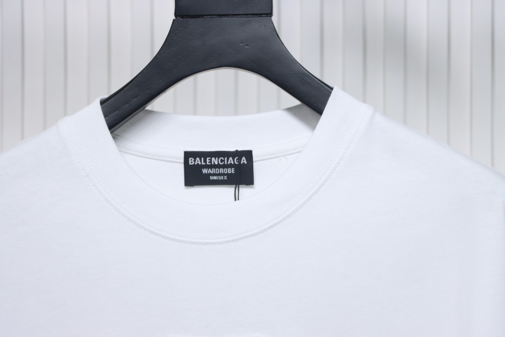 Balenciaga 25ss Double B Embroidered Towel T-shirt White