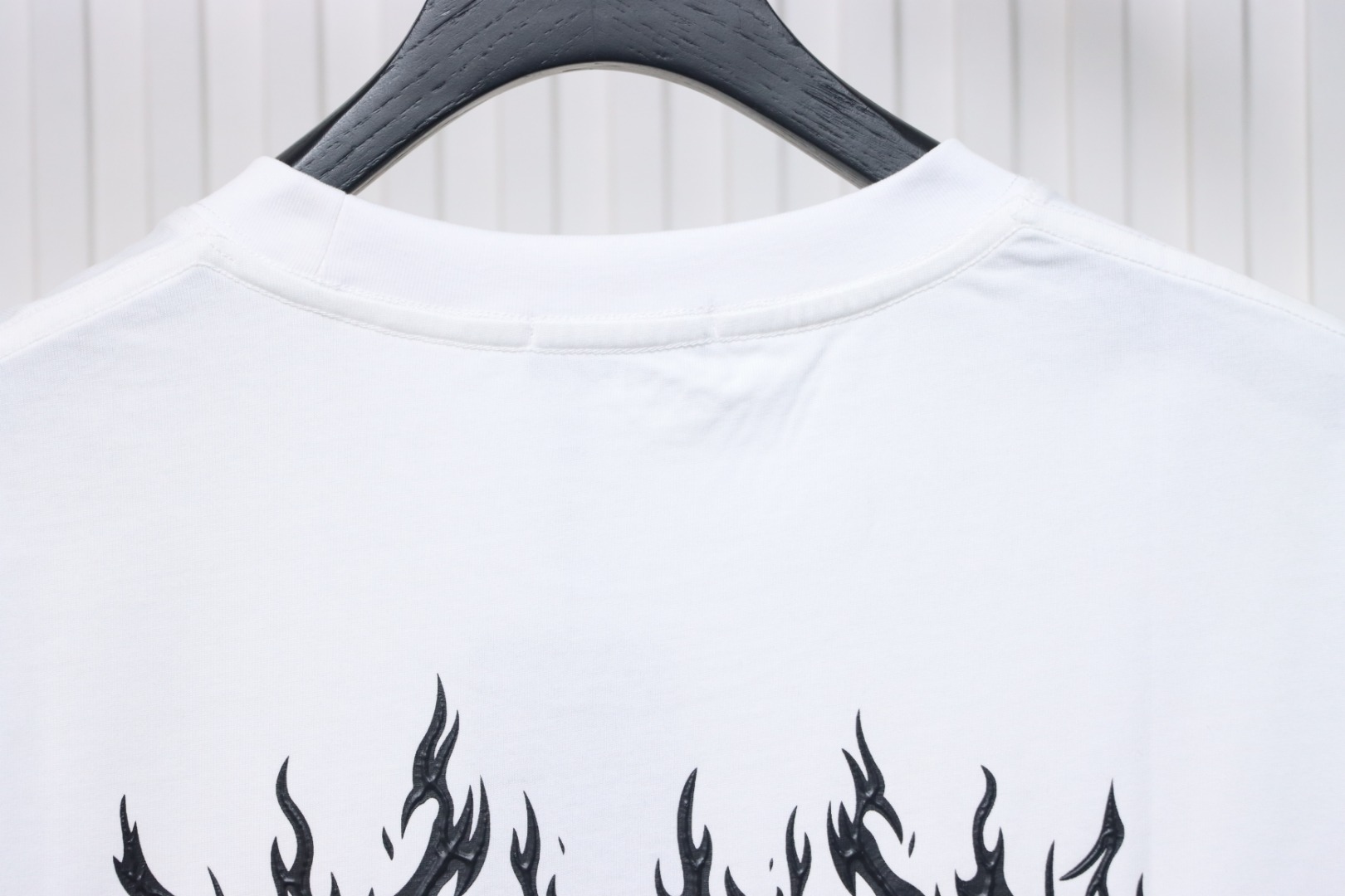 Balenciaga 25ss Flame Double B Letter Print T-shirt White