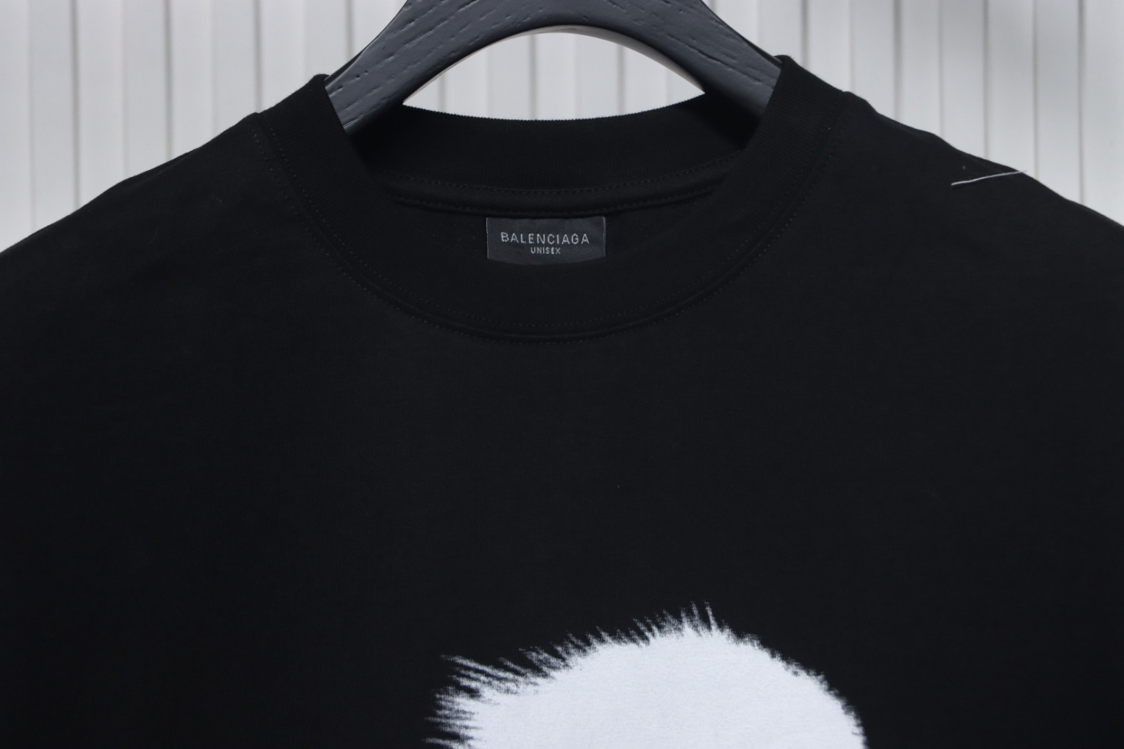 Balenciaga 25ss Mina Music Series Portrait and Album Print Outline T-Shirt Black