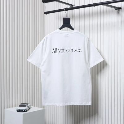 Balenciaga 25ss Printed Sunglasses T-Shirt White 02