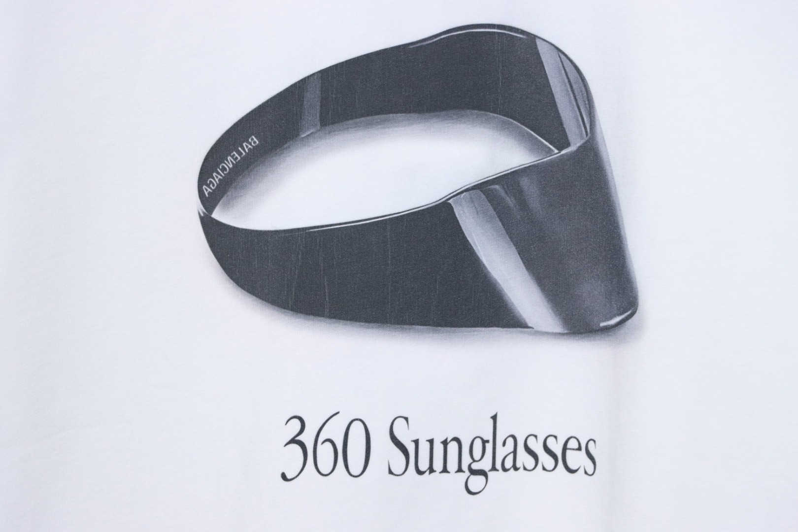 Balenciaga 25ss Printed Sunglasses T-Shirt White
