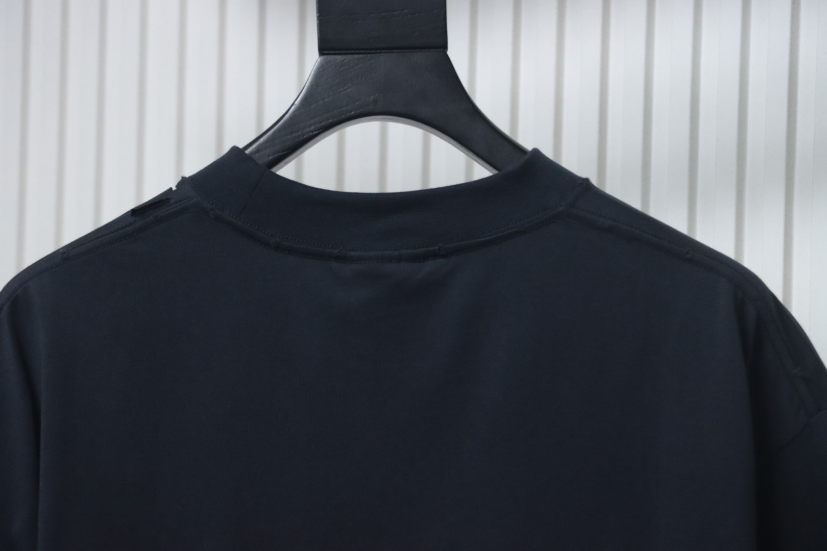 Balenciaga 25ss Red Tape Print T-shirt Dark Grey