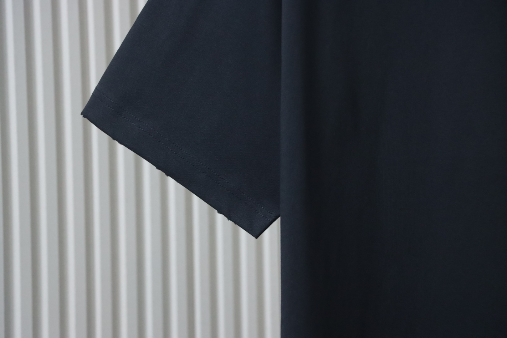 Balenciaga 25ss Red Tape Print T-shirt Dark Grey