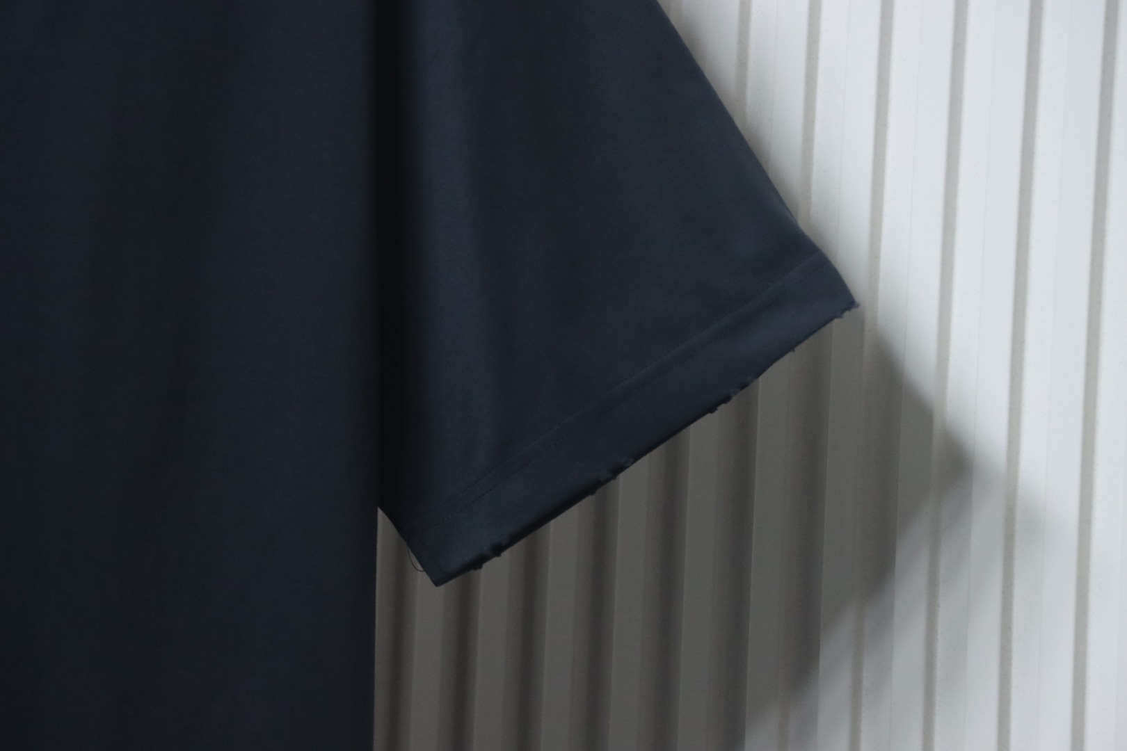 Balenciaga 25ss Red Tape Print T-shirt Dark Grey