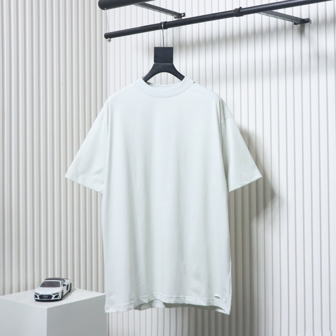 Balenciaga 25ss Red Tape Print T-shirt White