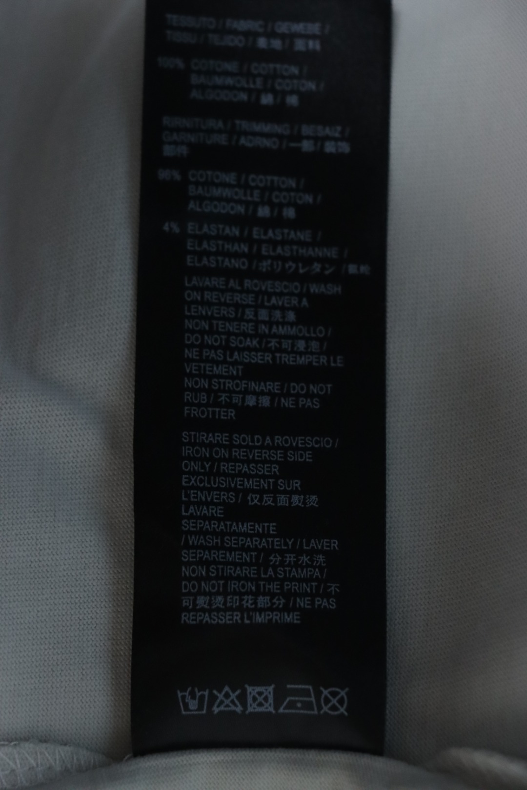 Balenciaga 25ss Red Tape Print T-shirt White