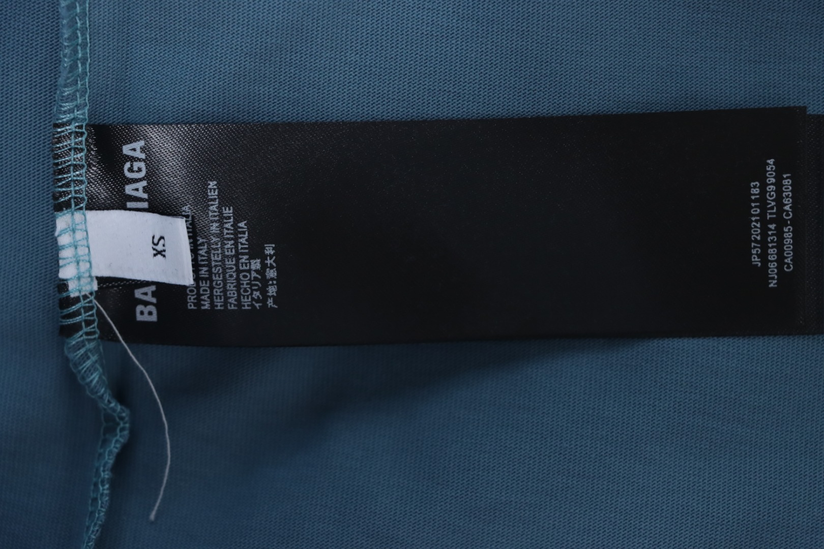 Balenciaga 25ss TRACKSUIT LOGO Oversized Embroidered T-shirt Blue