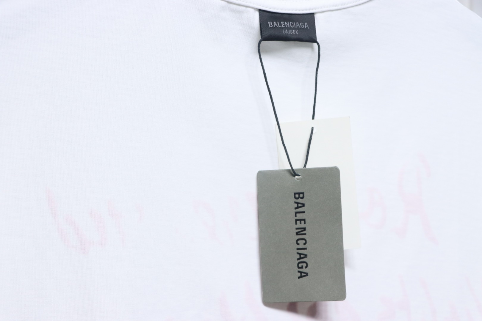 Balenciaga 25ss Valentine's Day Limited Edition Heart Slogan Ripped T-shirt White