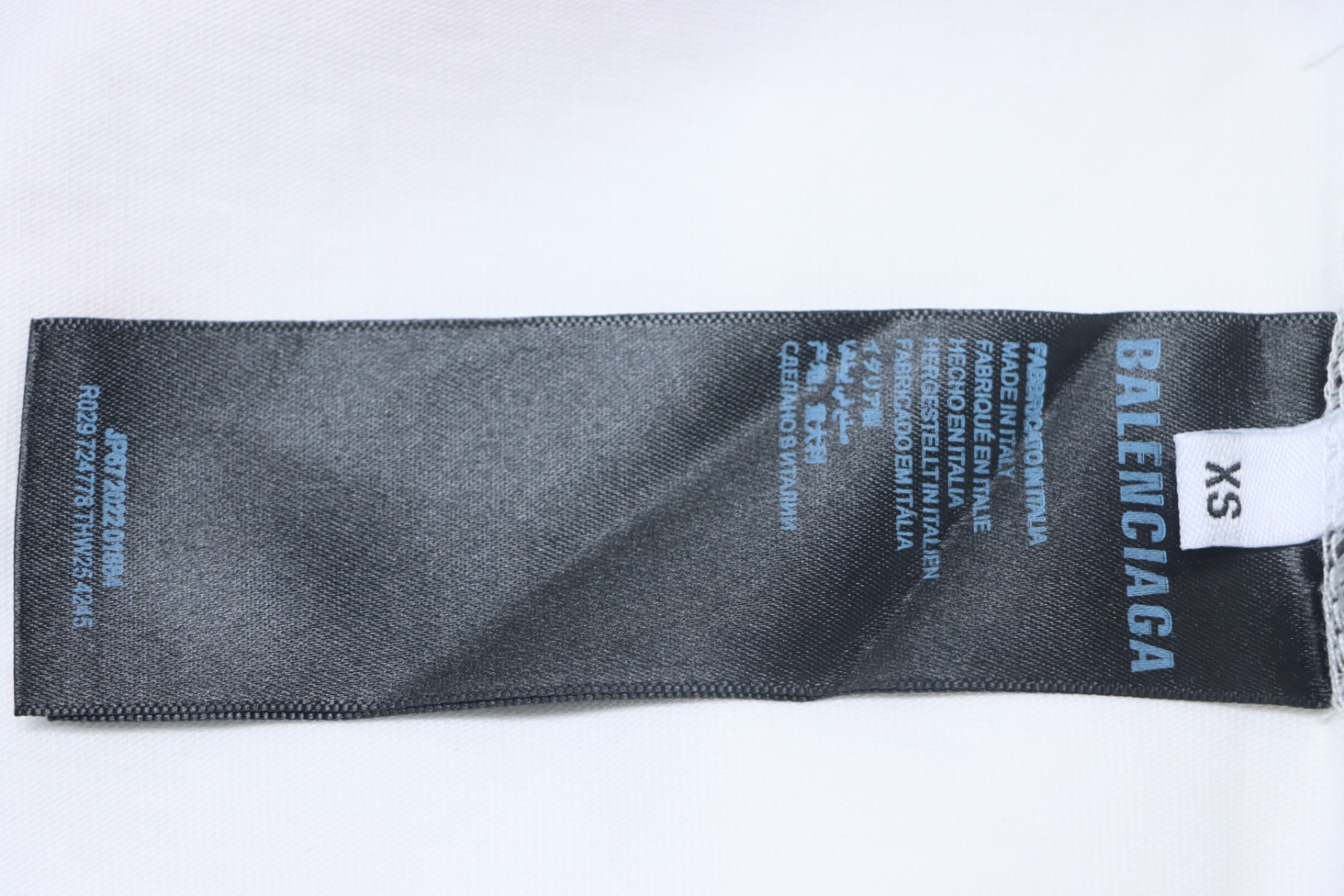 Balenciaga 25ss Valentine's Day Limited Edition Heart Slogan Ripped T-shirt White