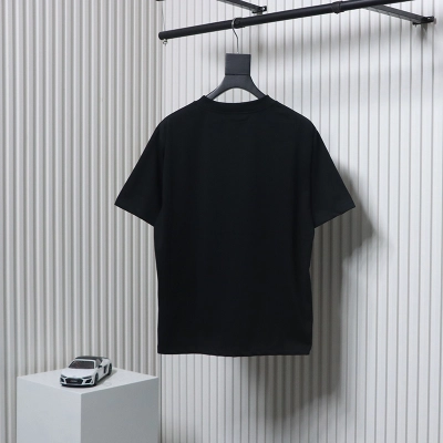 Balenciaga BLCG 24SS Graffiti Small Letters Print T-Shirt Black 02