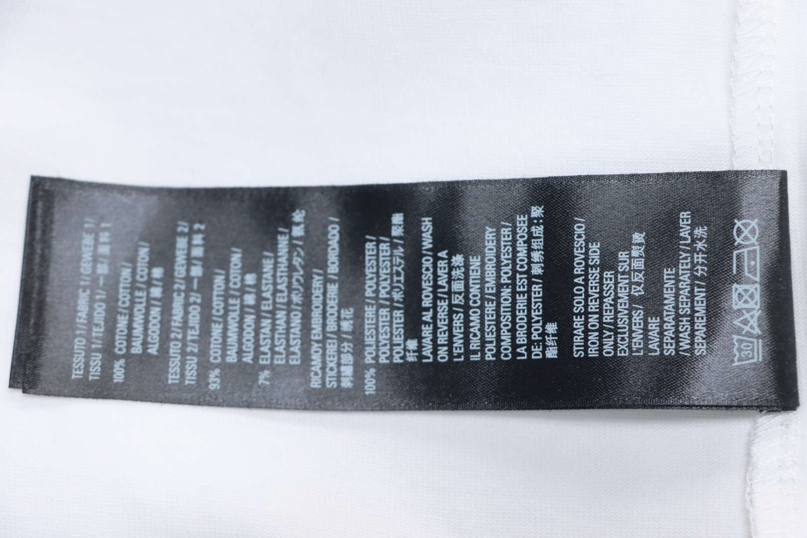 Balenciaga BLCG 24SS Graffiti Small Letters Print T-Shirt White