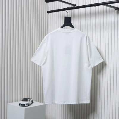 Balenciaga BLCG 24SS Graffiti Small Letters Print T-Shirt White 02