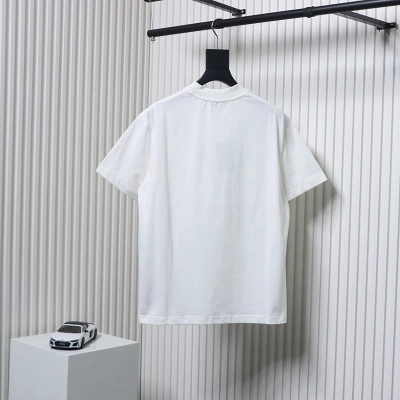Balenciaga BLCG 24ss Small R Logo Print T-Shirt White 02