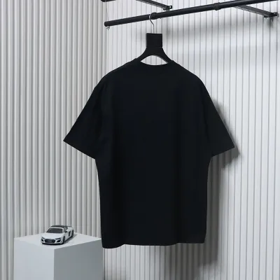 Balenciaga BLCG 24SS Valentine's Day Limited Edition Heart Print T-Shirt Black 02