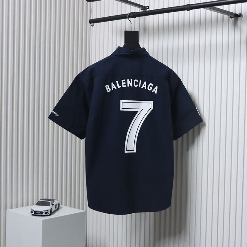 Balenciaga Blcg Football Number 7 Short-sleeved Shirt