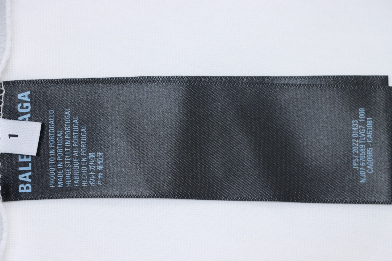 Balenciaga Classic Front and Back Letter Print T-Shirt White