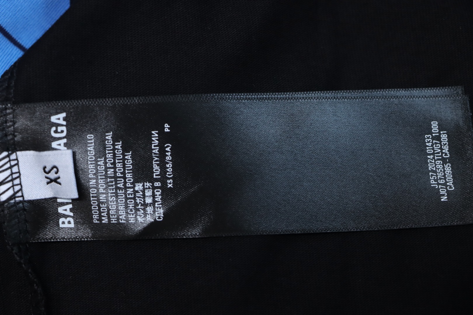 Balenciaga Coke Lettering Embroidered T-shirt Black