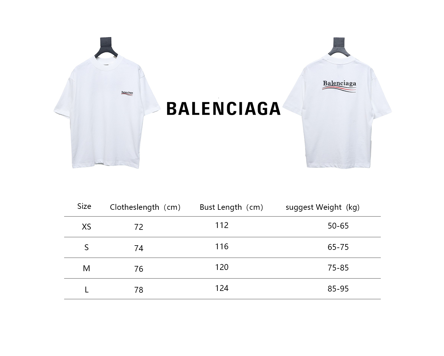 Balenciaga Coke Lettering Embroidered T-shirt White