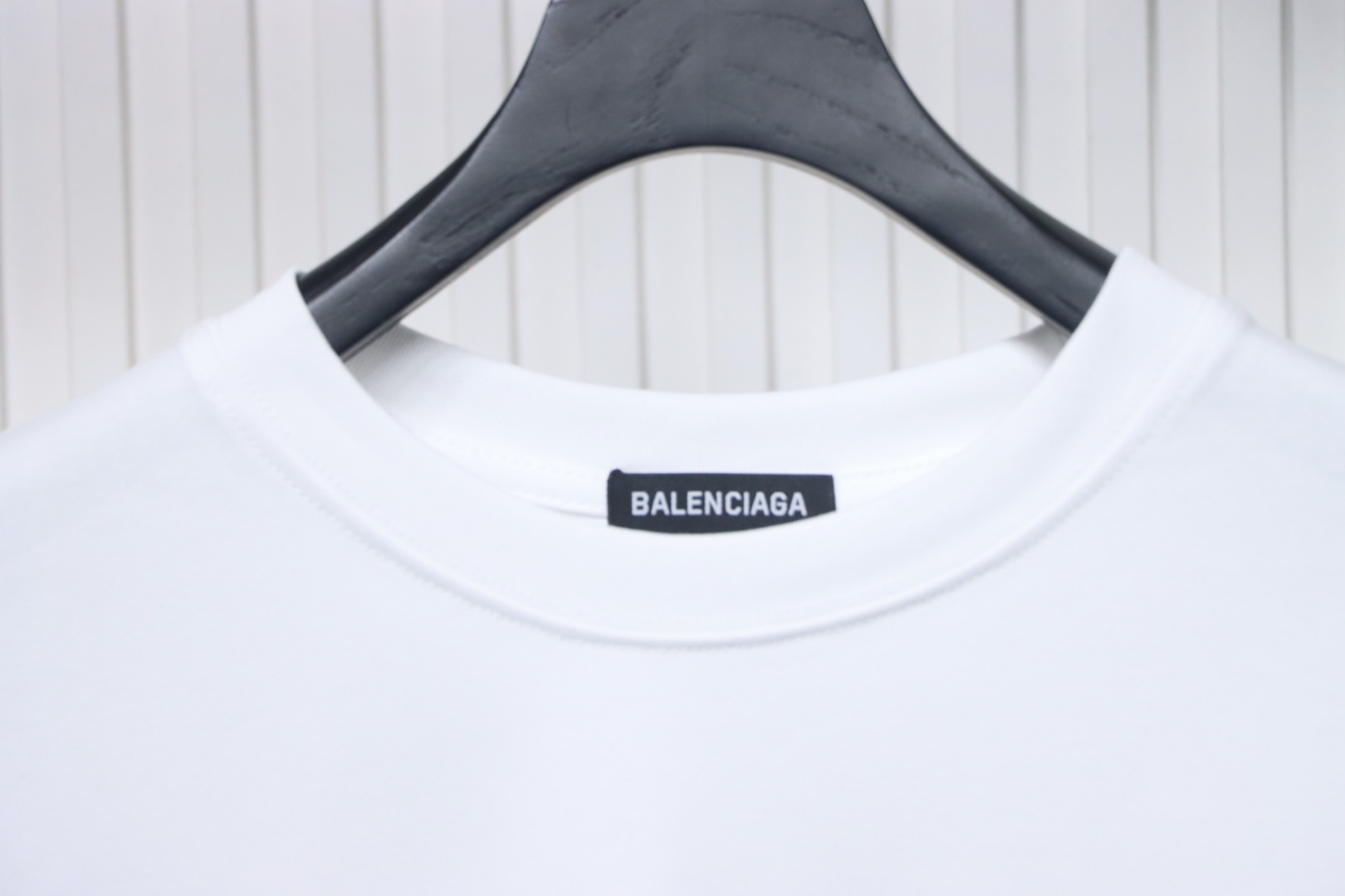 Balenciaga Cotton Embroidered T-shirt White