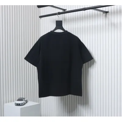 Balenciaga Cracked Print T-shirt Black 02