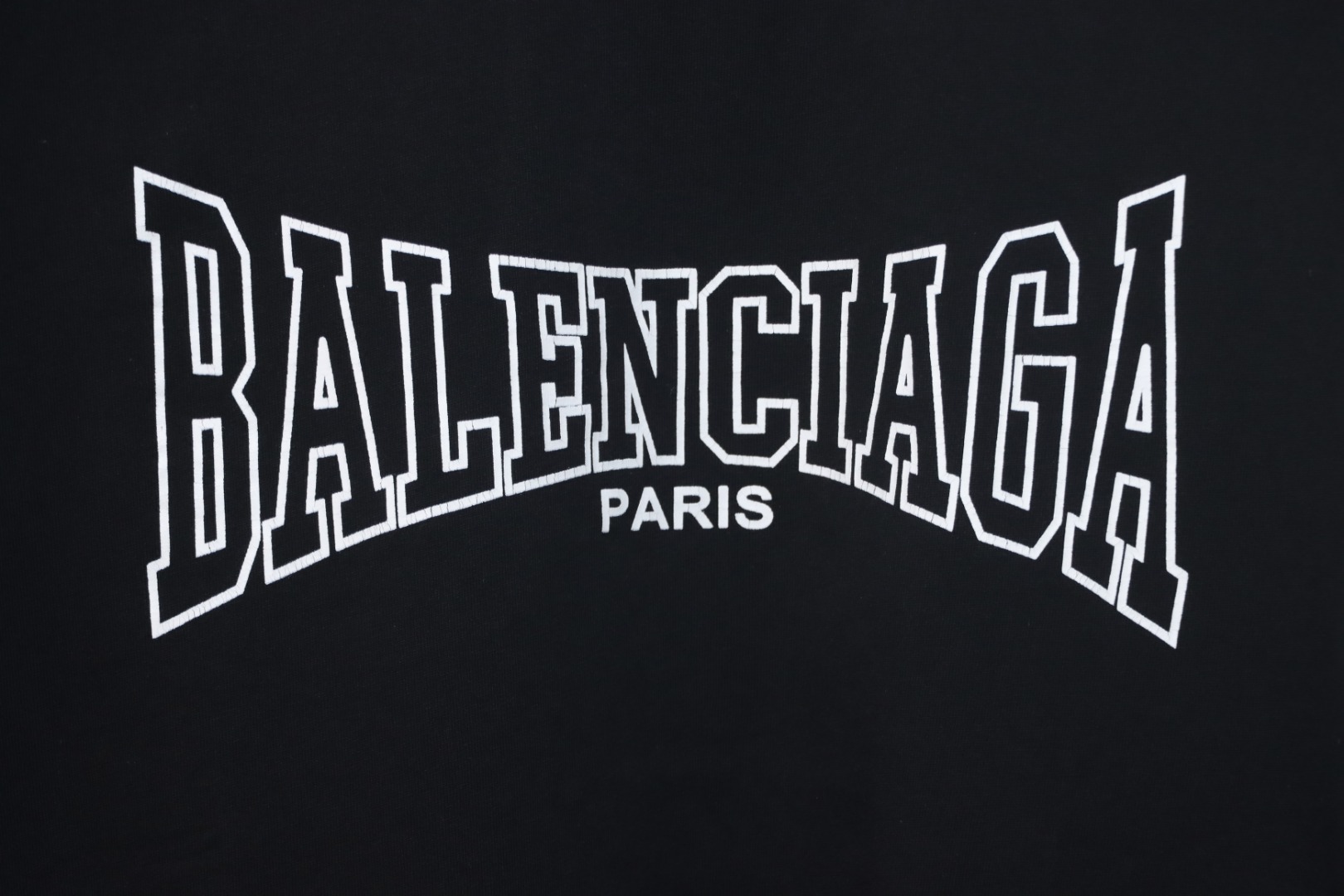 Balenciaga Cracked Print T-shirt Black