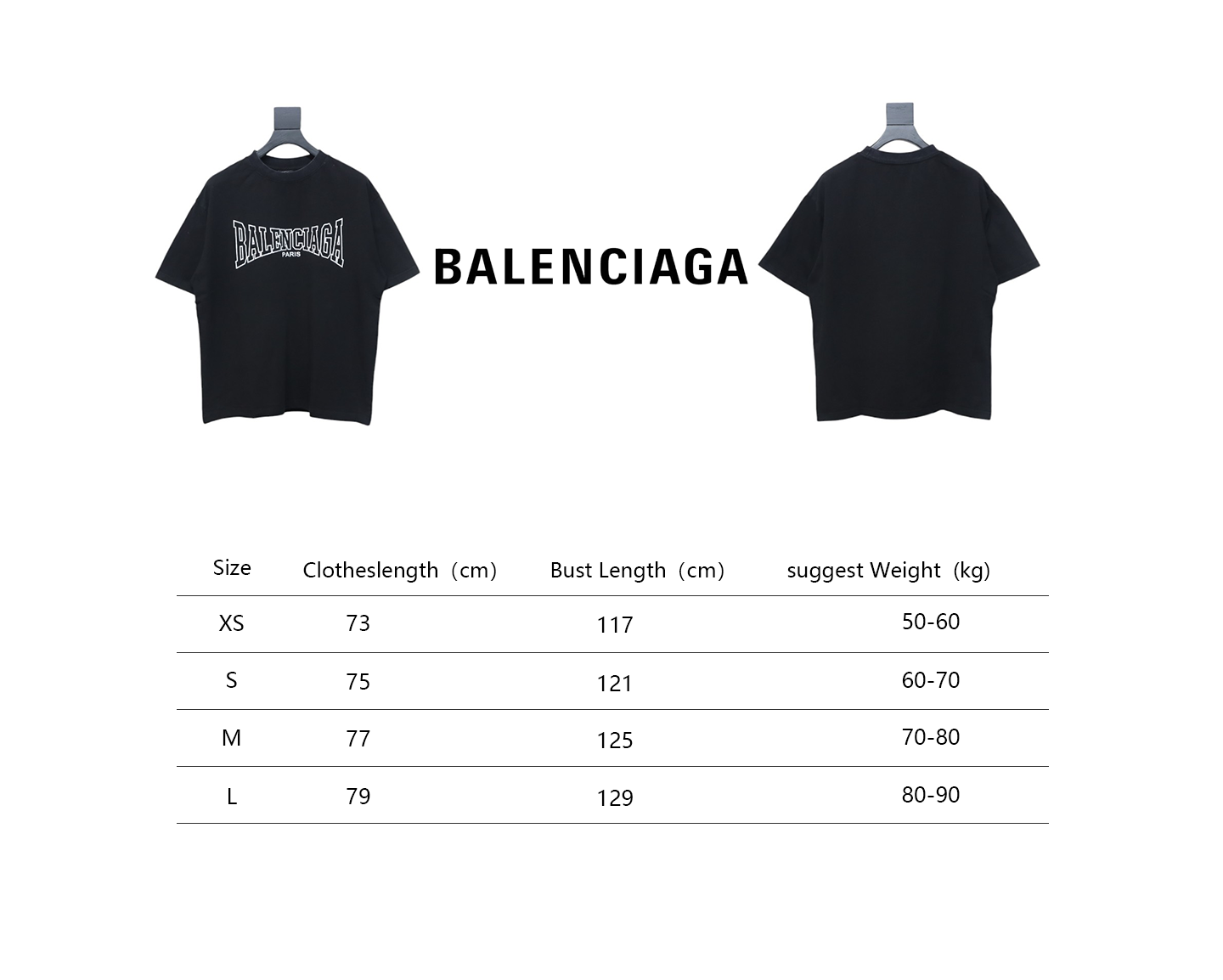 Balenciaga Cracked Print T-shirt Black