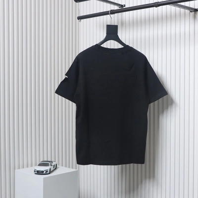 Balenciaga Distressed T-Shirt Black 02